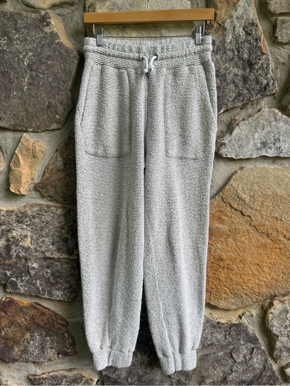 Sweaty Betty Light Heather Gray Knit Joggers Small